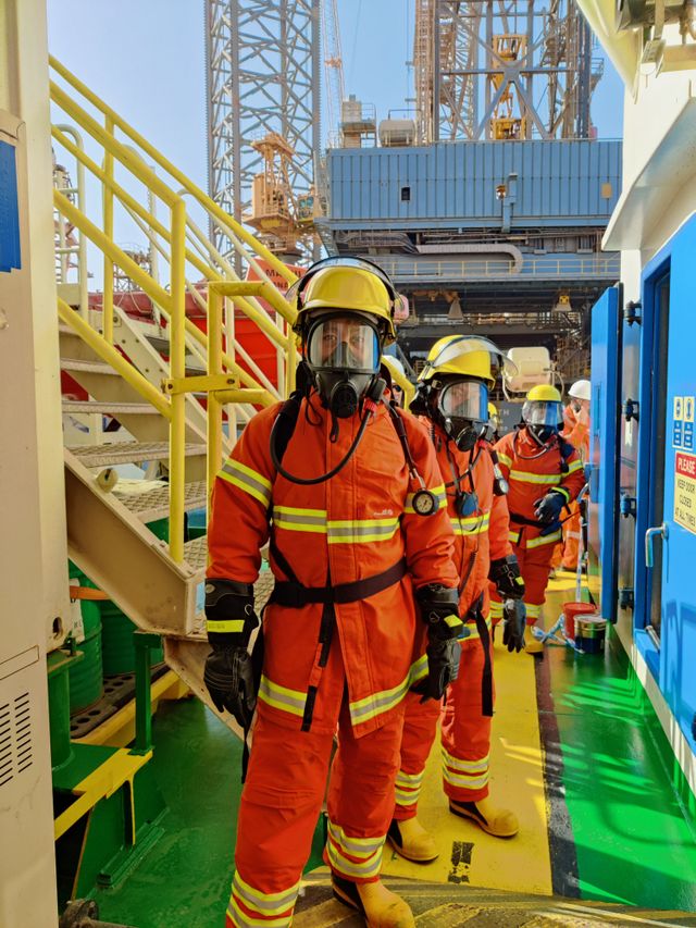 Field safety crew in PPE